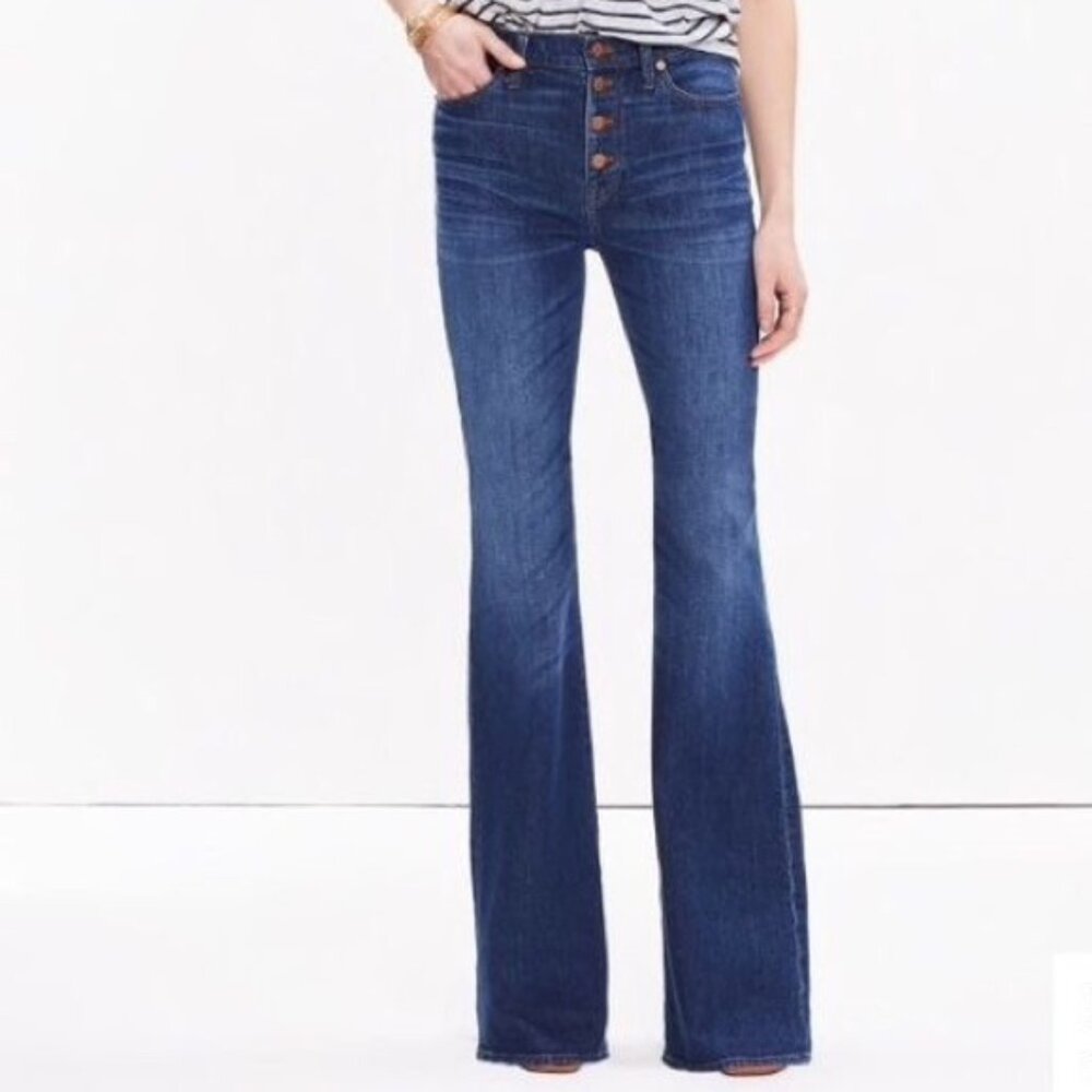 Madewell Women's Blue Flare Jeans